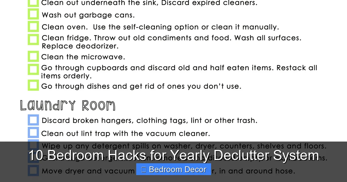 10 Bedroom Hacks for Yearly Declutter System