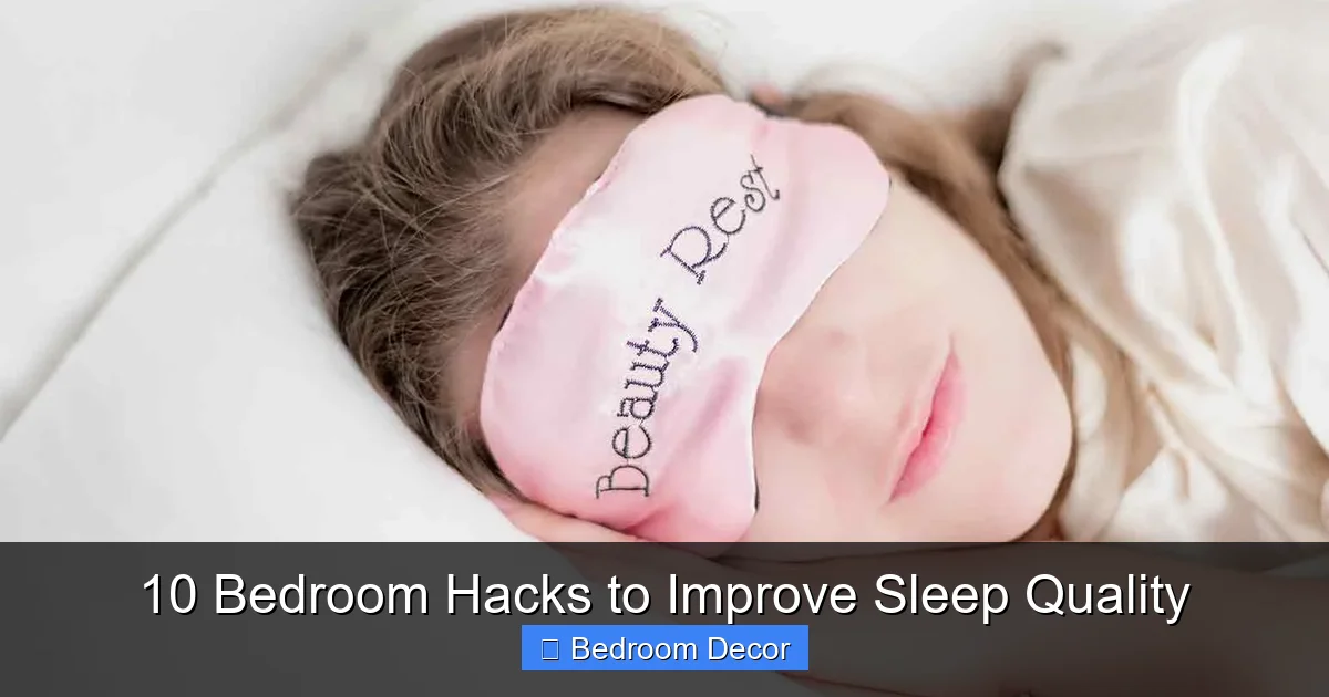 10 Bedroom Hacks to Improve Sleep Quality