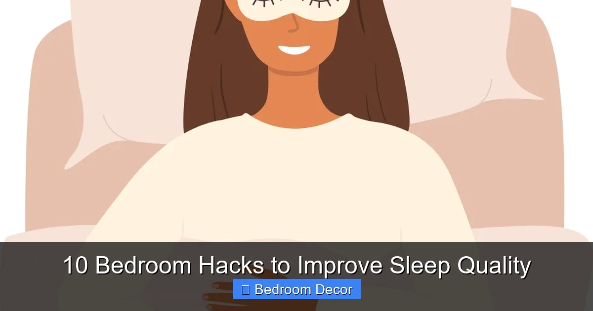 10 Bedroom Hacks to Improve Sleep Quality