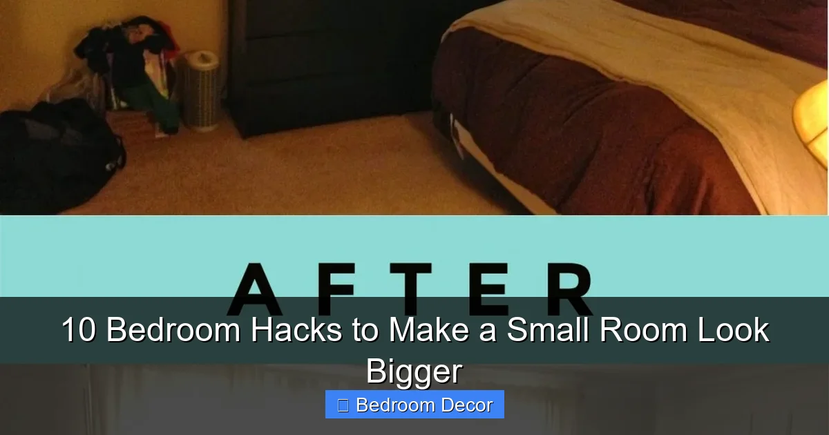 10 Bedroom Hacks to Make a Small Room Look Bigger