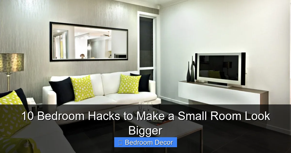 10 Bedroom Hacks to Make a Small Room Look Bigger