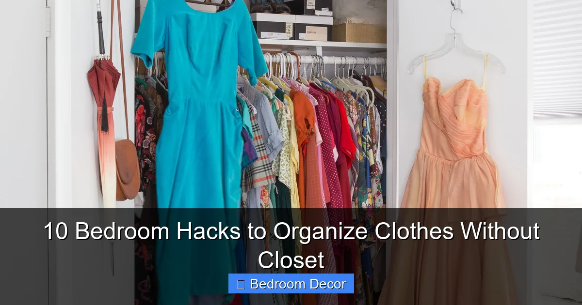 10 Bedroom Hacks to Organize Clothes Without Closet