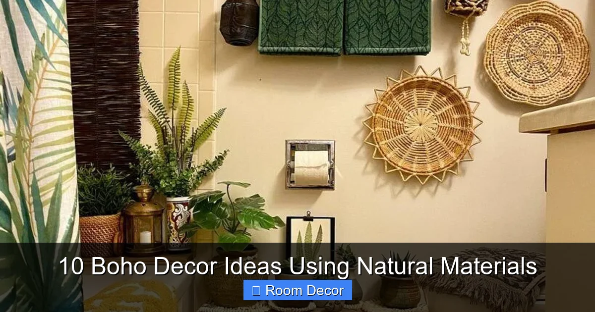 10 Boho Decor Ideas Using Natural Materials