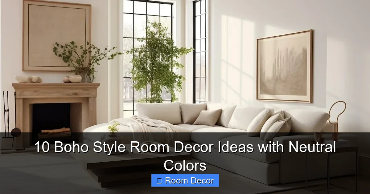 10 Boho Style Room Decor Ideas with Neutral Colors