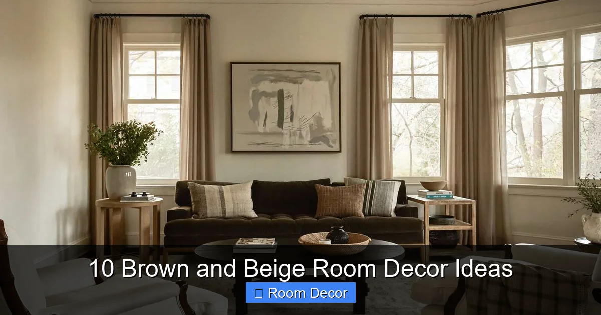 10 Brown and Beige Room Decor Ideas