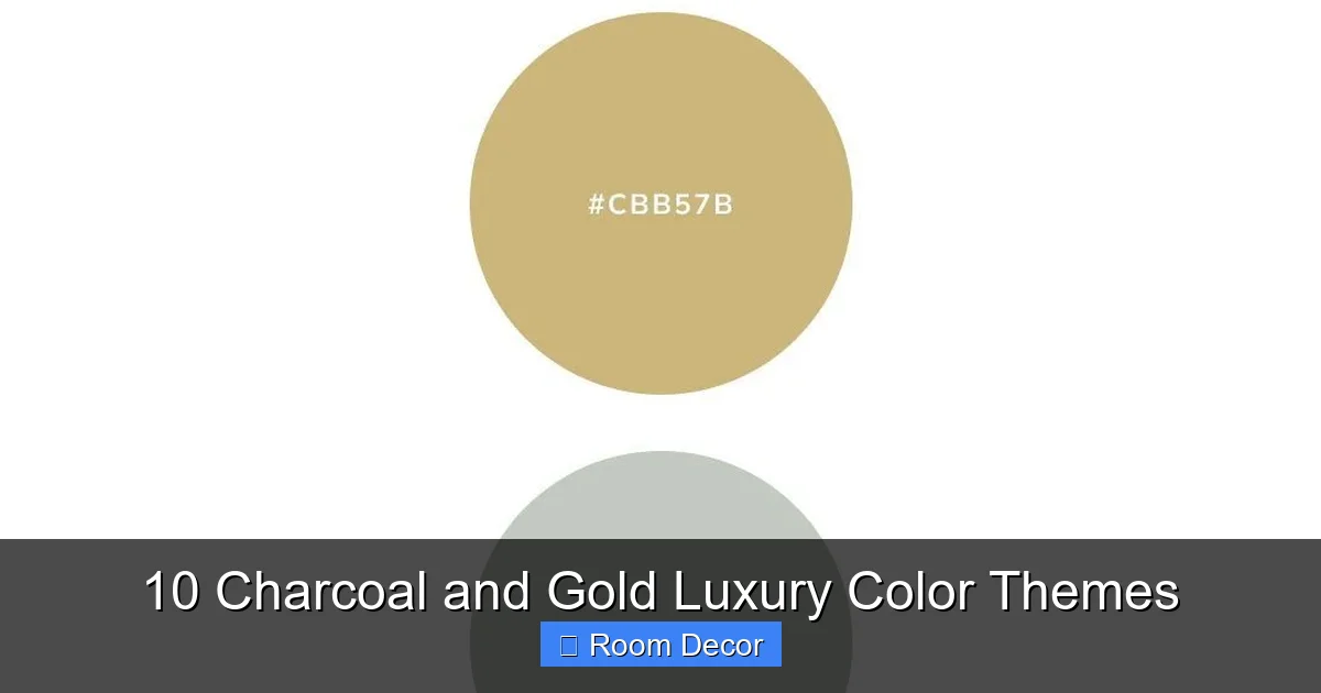 10 Charcoal and Gold Luxury Color Themes