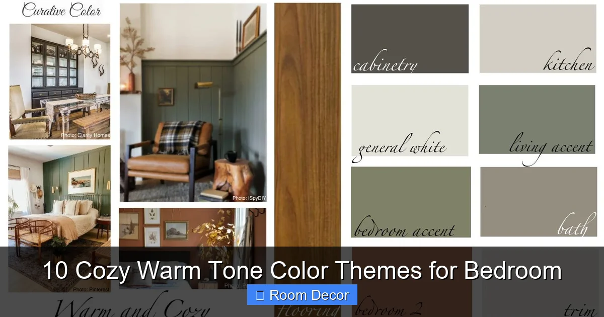 10 Cozy Warm Tone Color Themes for Bedroom