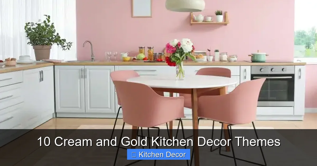 10 Cream and Gold Kitchen Decor Themes