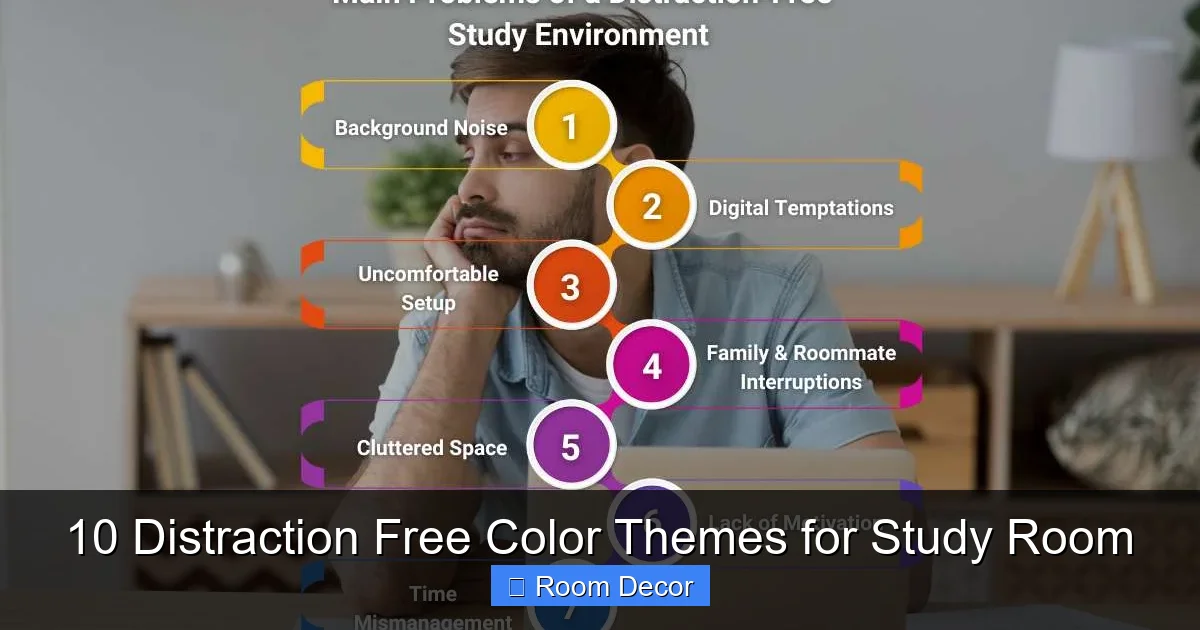 10 Distraction Free Color Themes for Study Room