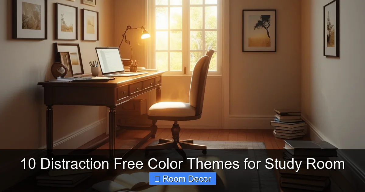 10 Distraction Free Color Themes for Study Room