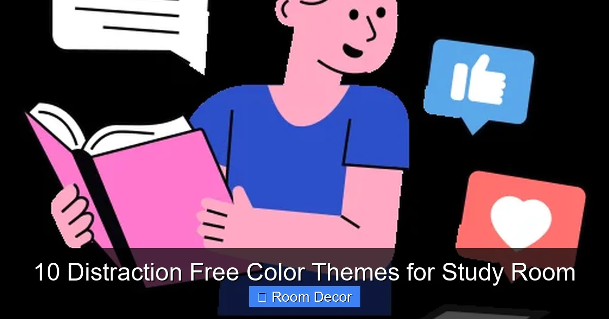 10 Distraction Free Color Themes for Study Room