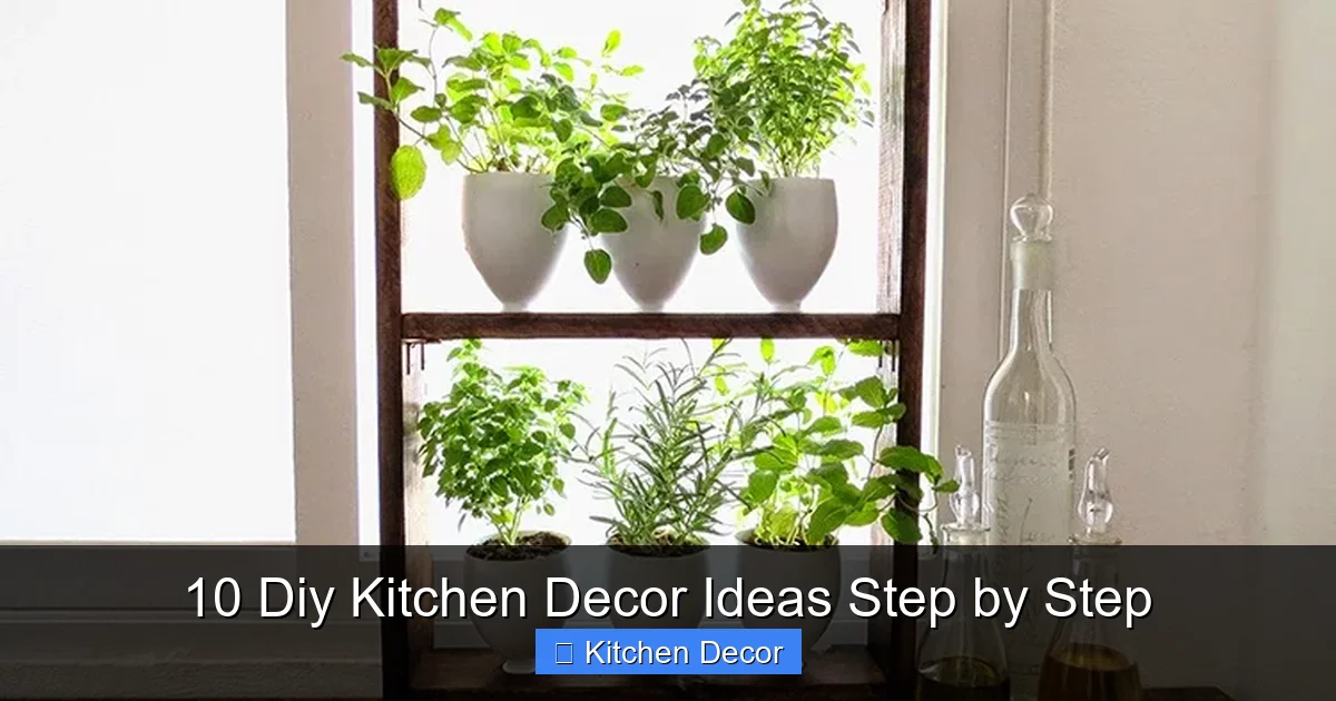 10 Diy Kitchen Decor Ideas Step by Step