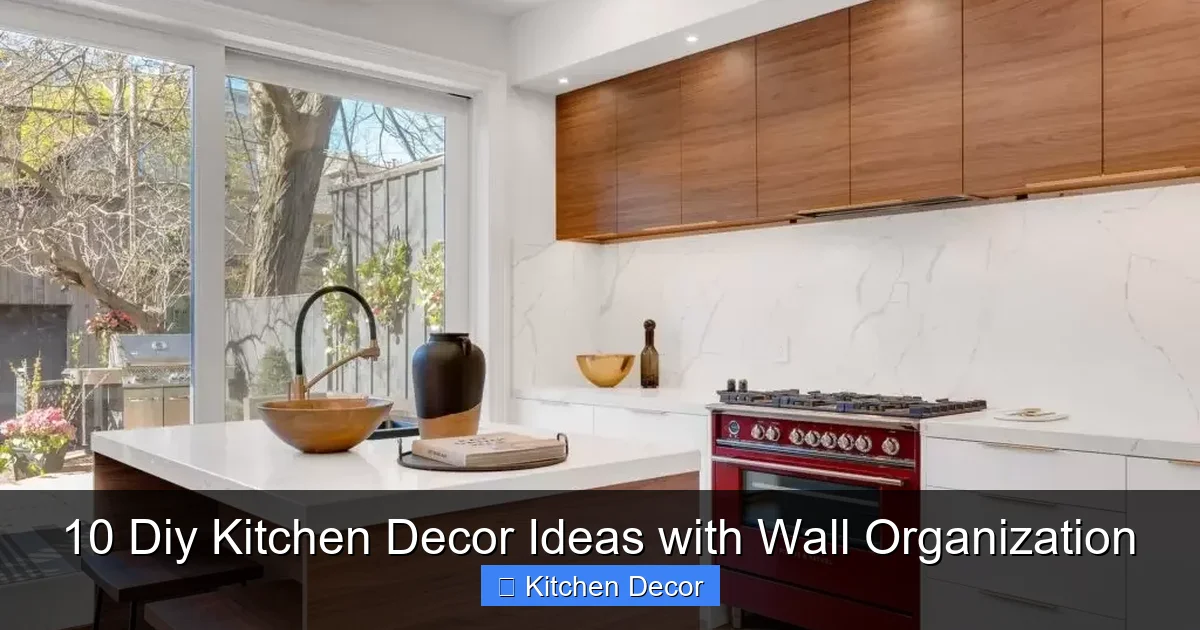 10 Diy Kitchen Decor Ideas with Wall Organization