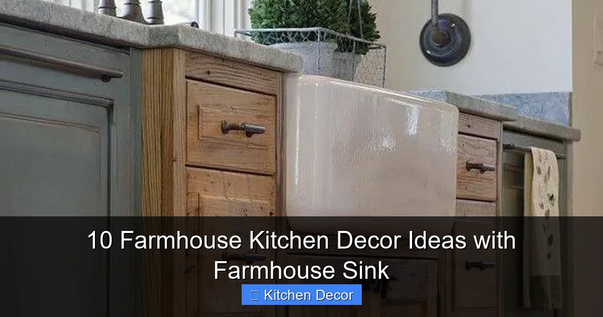 10 Farmhouse Kitchen Decor Ideas with Farmhouse Sink