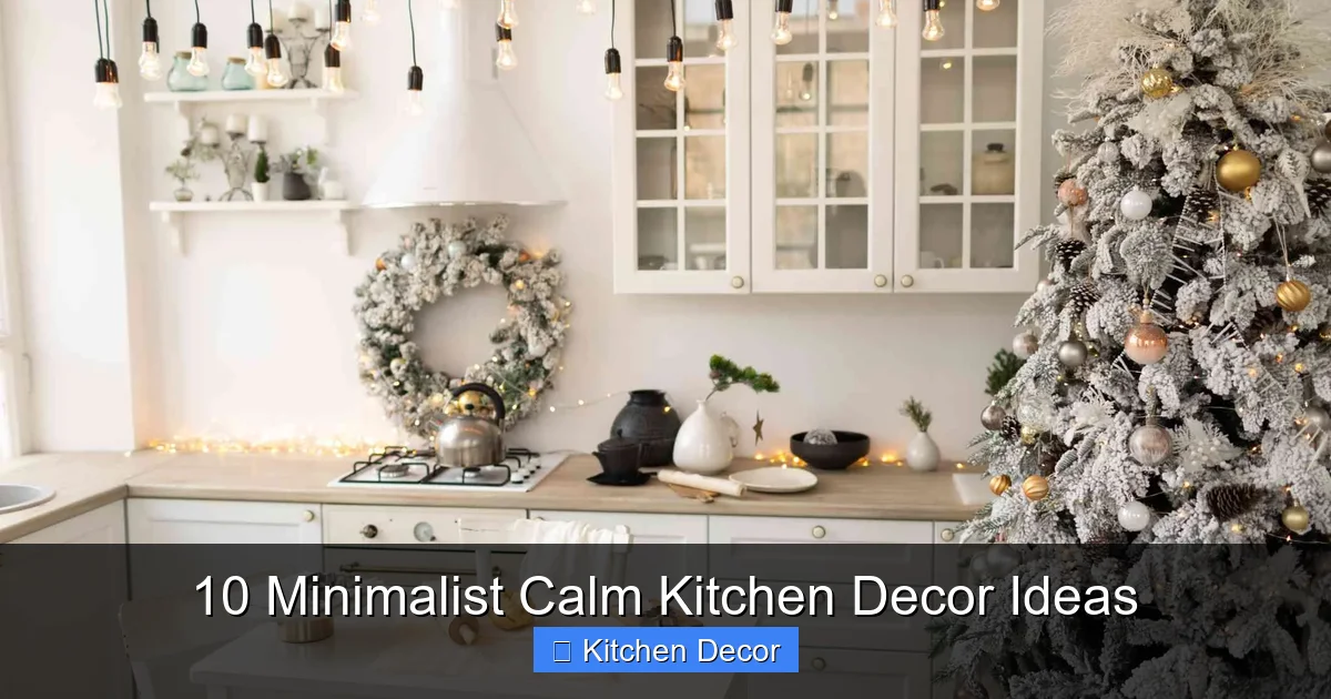 10 Minimalist Calm Kitchen Decor Ideas