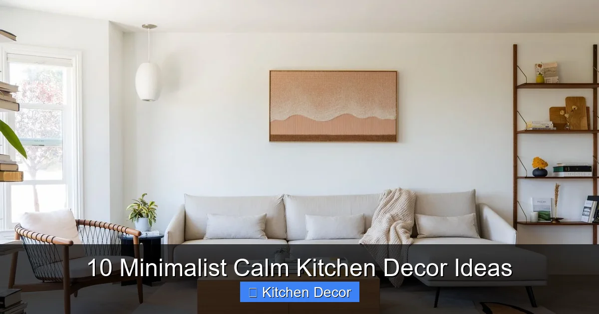 10 Minimalist Calm Kitchen Decor Ideas