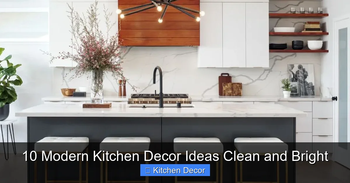 10 Modern Kitchen Decor Ideas Clean and Bright
