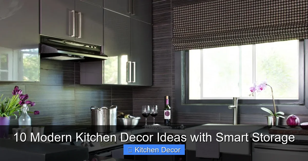 10 Modern Kitchen Decor Ideas with Smart Storage