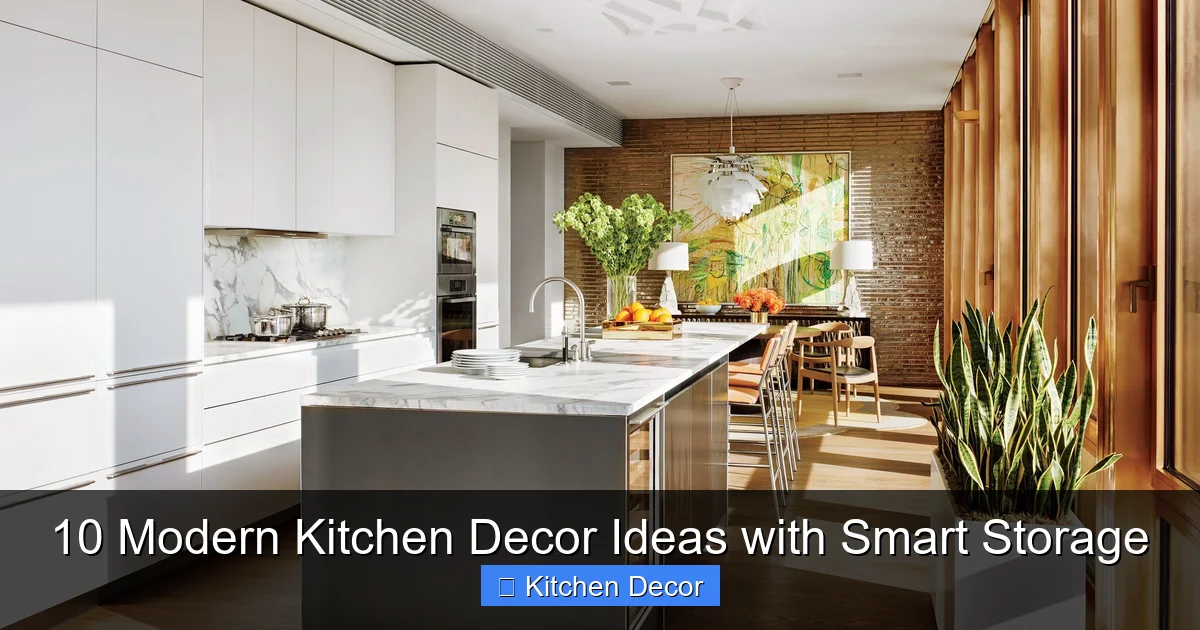 10 Modern Kitchen Decor Ideas with Smart Storage