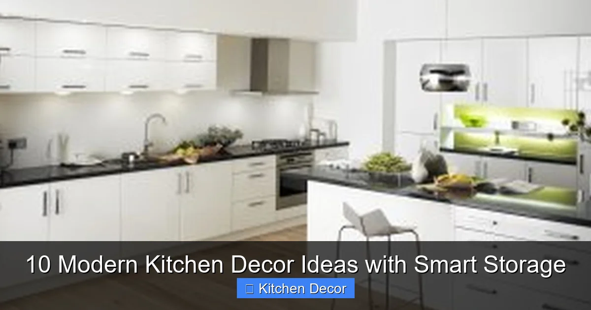 10 Modern Kitchen Decor Ideas with Smart Storage