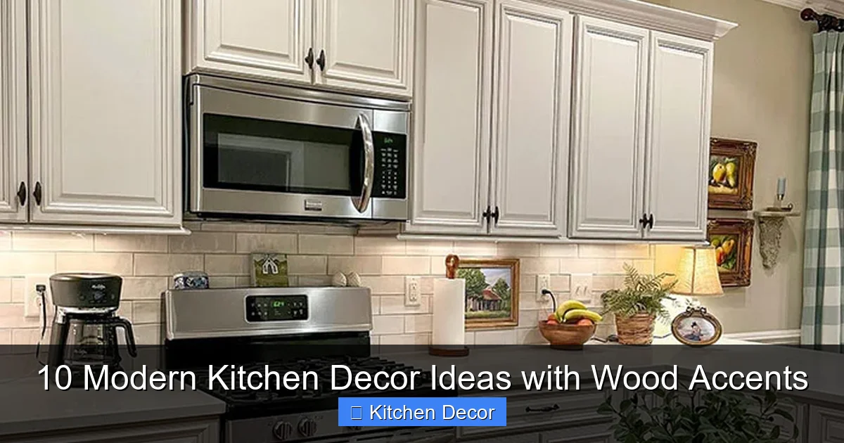 10 Modern Kitchen Decor Ideas with Wood Accents