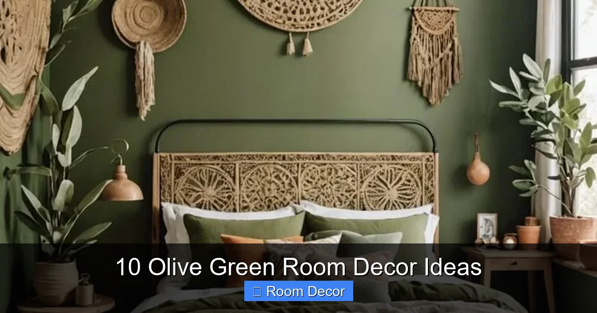 10 Olive Green Room Decor Ideas