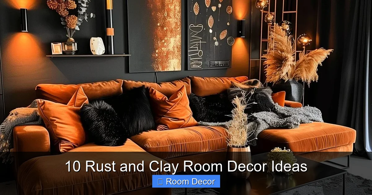 10 Rust and Clay Room Decor Ideas
