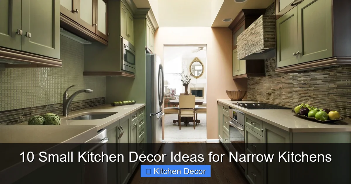 10 Small Kitchen Decor Ideas for Narrow Kitchens
