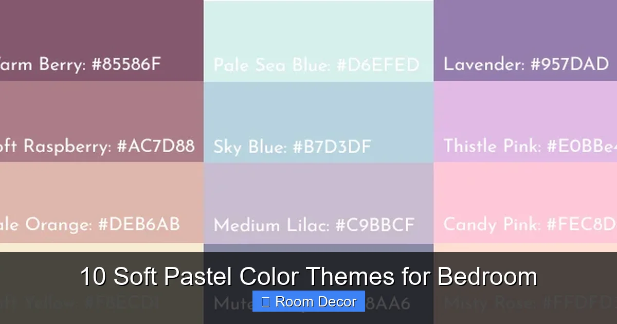10 Soft Pastel Color Themes for Bedroom