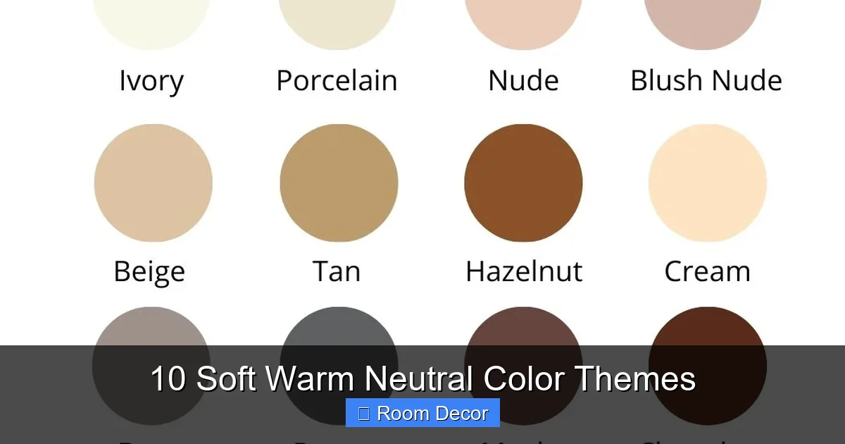 10 Soft Warm Neutral Color Themes