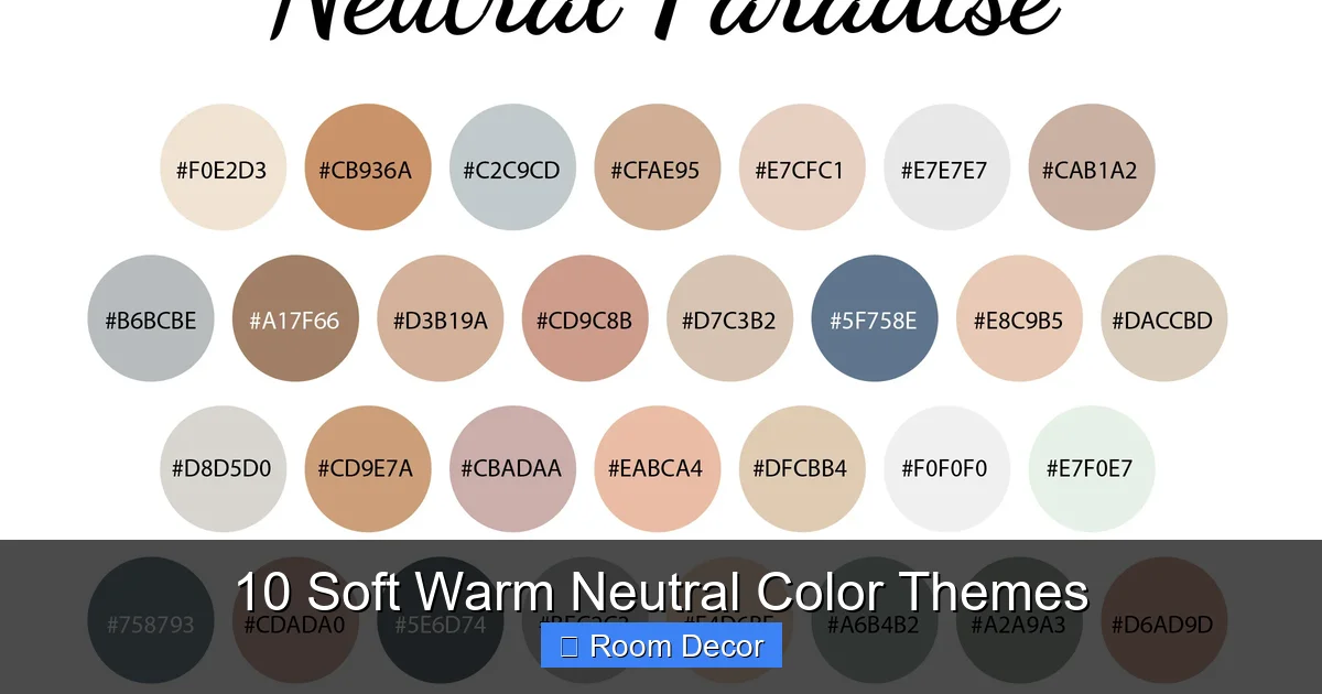 10 Soft Warm Neutral Color Themes