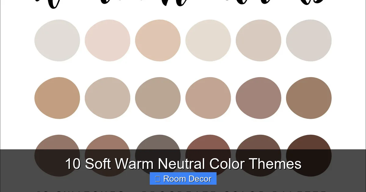 10 Soft Warm Neutral Color Themes