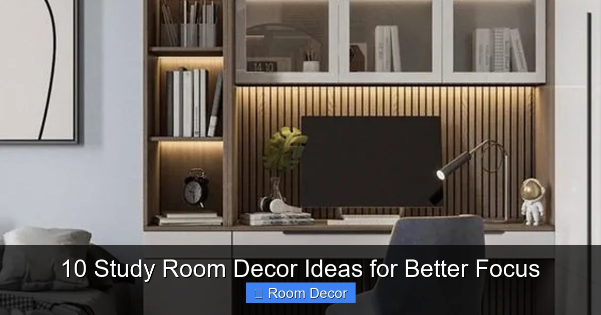 10 Study Room Decor Ideas for Better Focus