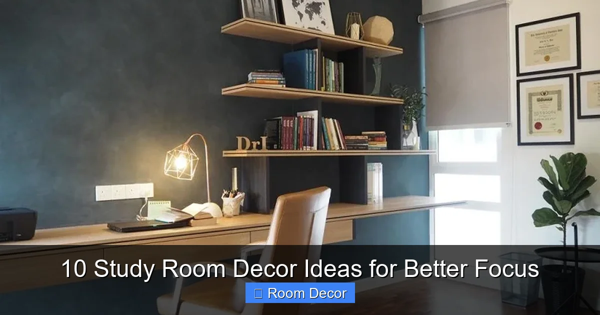 10 Study Room Decor Ideas for Better Focus