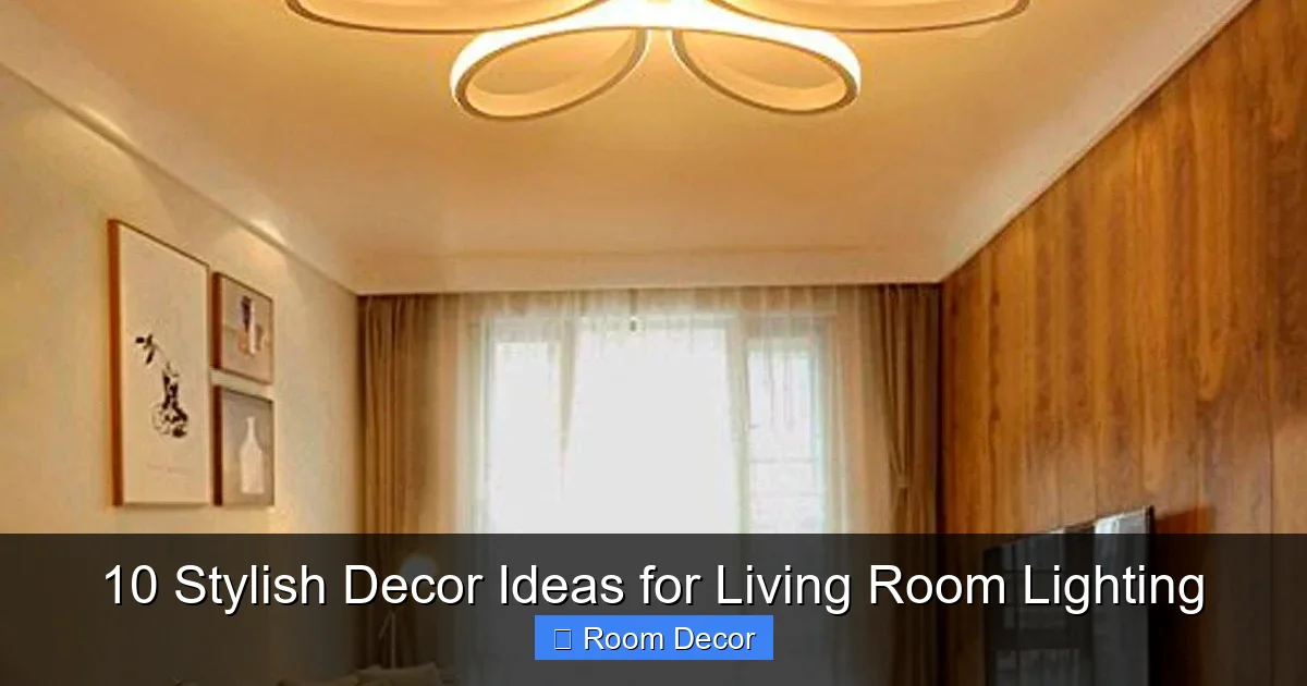 10 Stylish Decor Ideas for Living Room Lighting