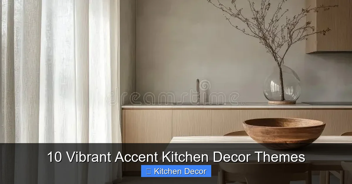 10 Vibrant Accent Kitchen Decor Themes