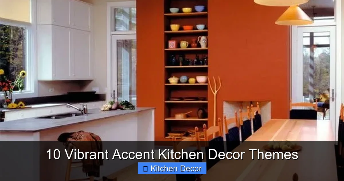 10 Vibrant Accent Kitchen Decor Themes