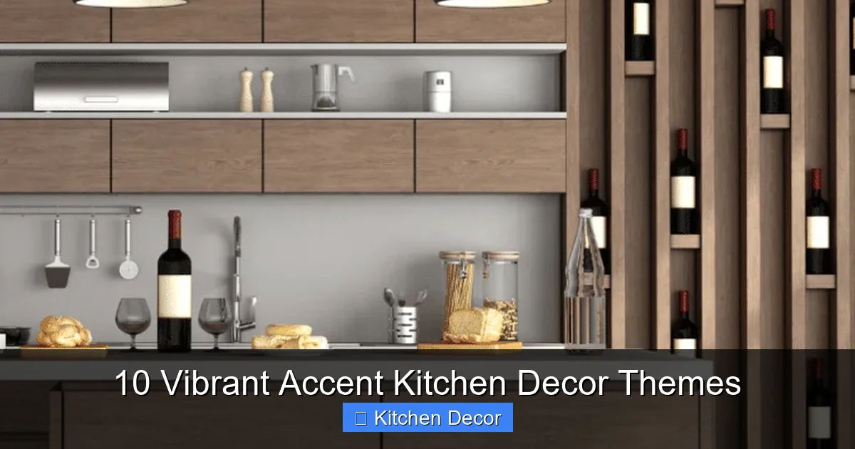 10 Vibrant Accent Kitchen Decor Themes