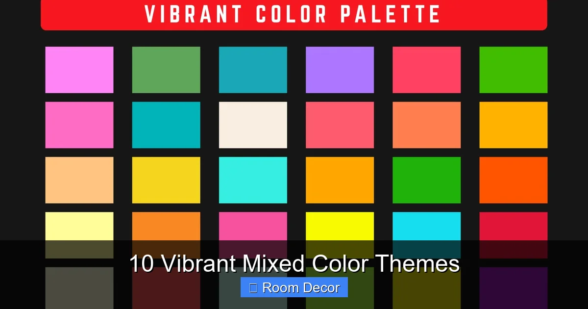 10 Vibrant Mixed Color Themes