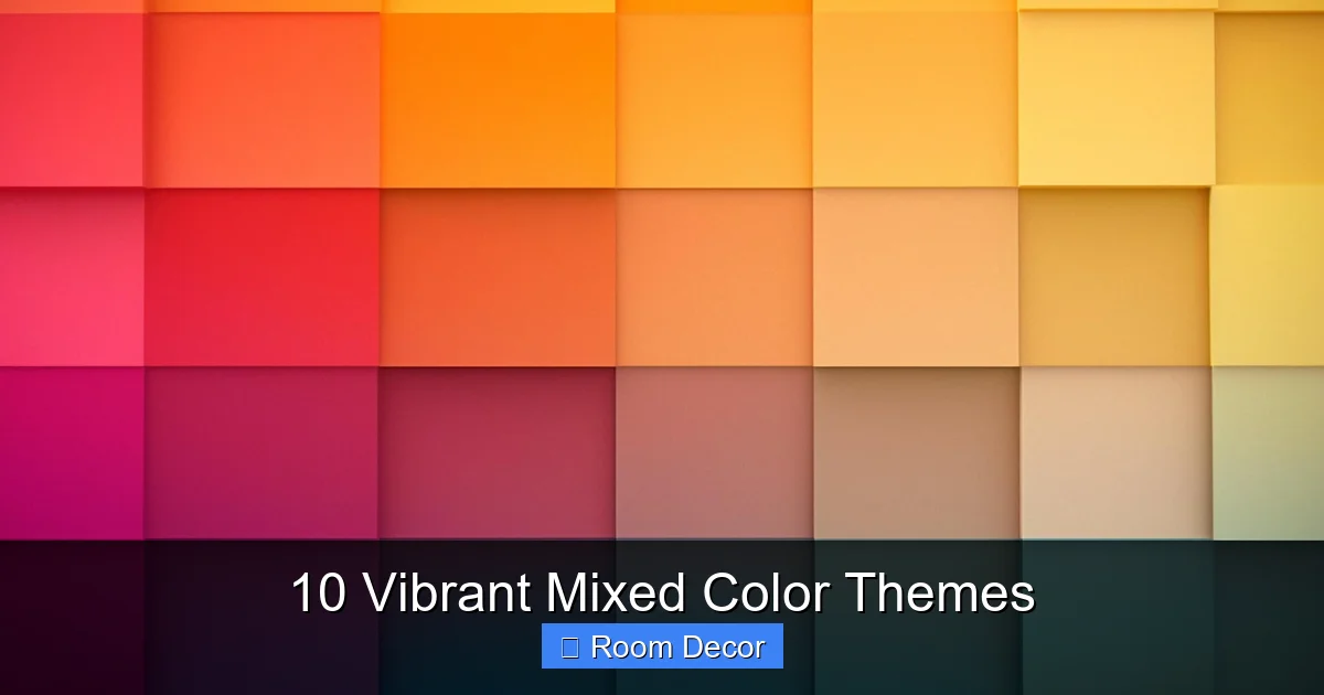 10 Vibrant Mixed Color Themes