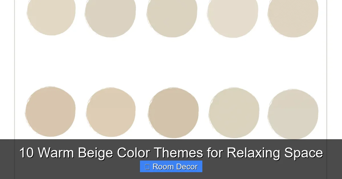 10 Warm Beige Color Themes for Relaxing Space