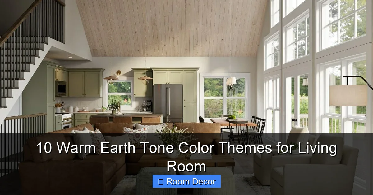 10 Warm Earth Tone Color Themes for Living Room
