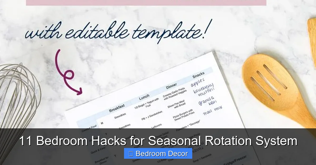 11 Bedroom Hacks for Seasonal Rotation System