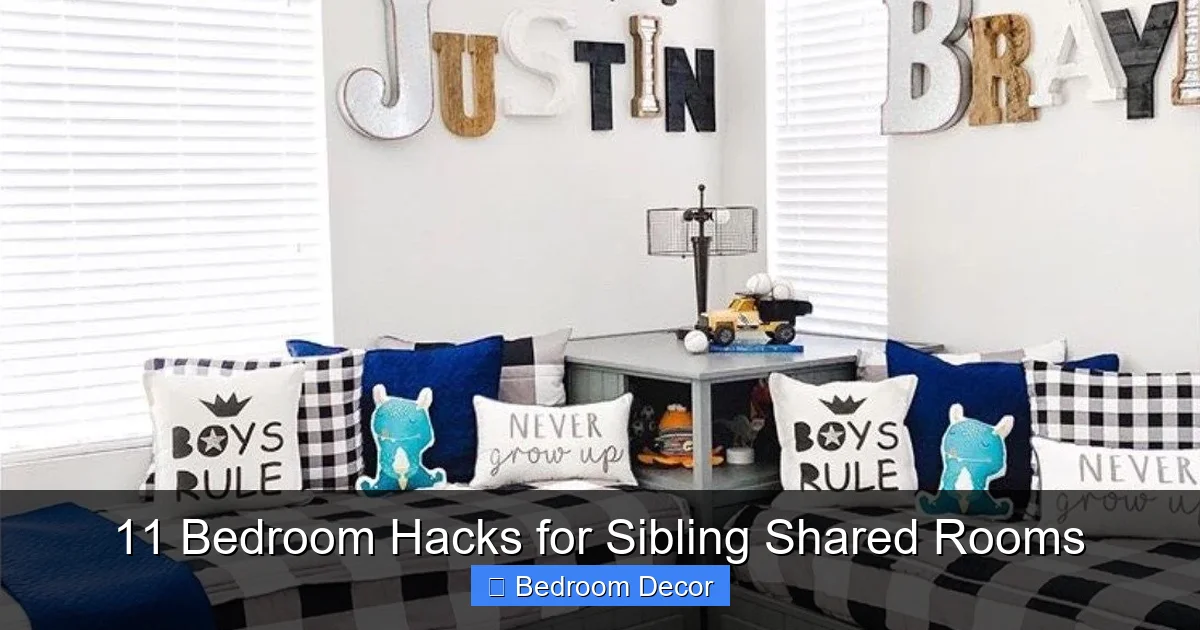 11 Bedroom Hacks for Sibling Shared Rooms