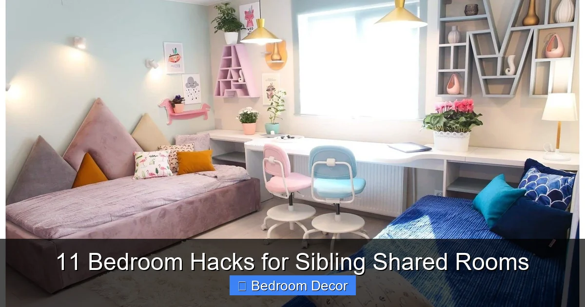 11 Bedroom Hacks for Sibling Shared Rooms