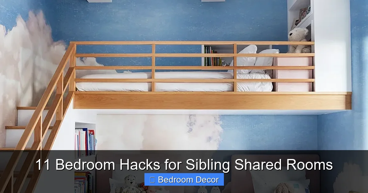 11 Bedroom Hacks for Sibling Shared Rooms