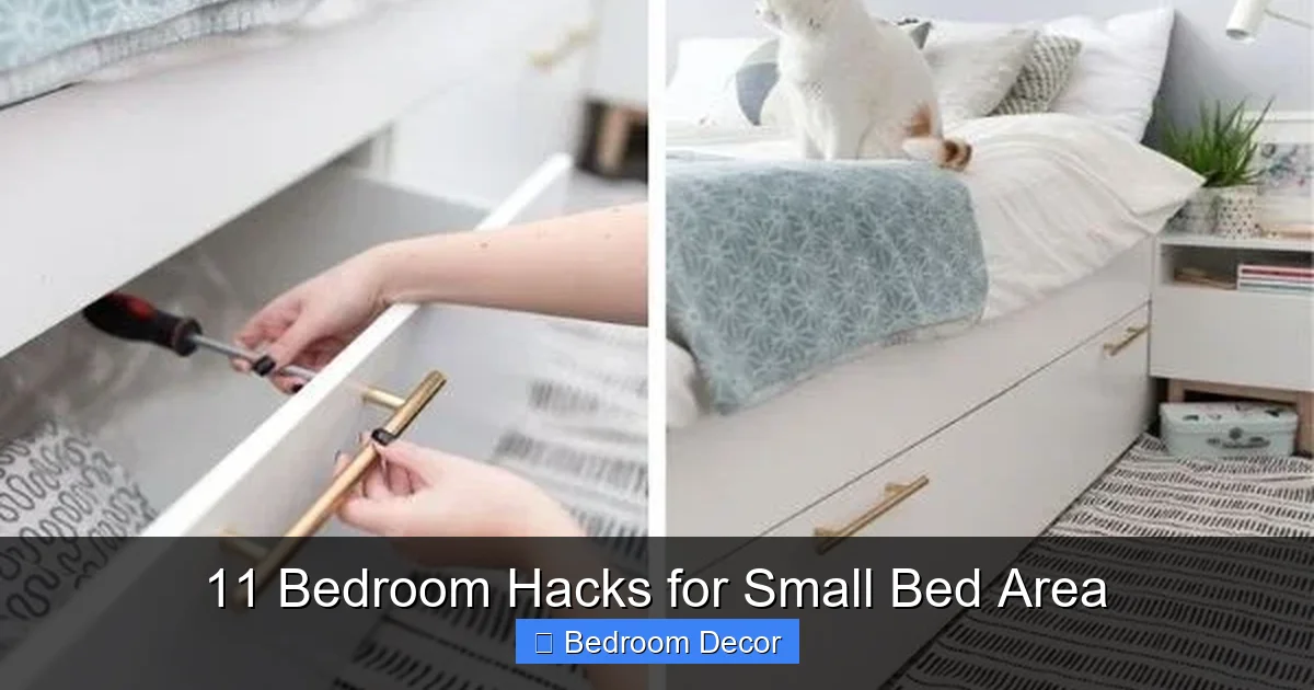 11 Bedroom Hacks for Small Bed Area