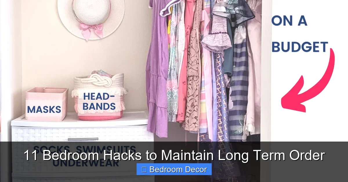 11 Bedroom Hacks to Maintain Long Term Order
