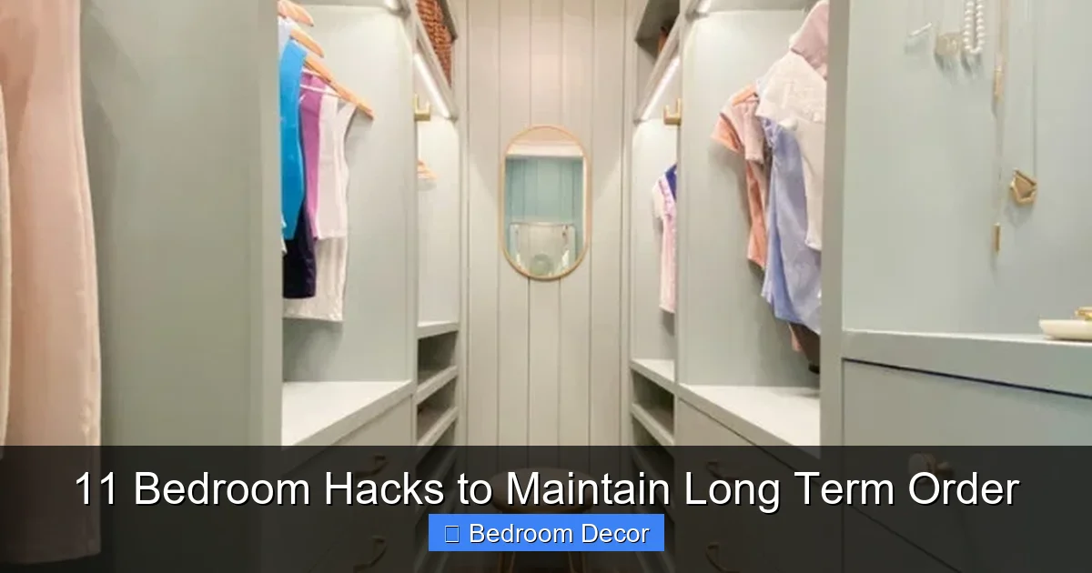 11 Bedroom Hacks to Maintain Long Term Order