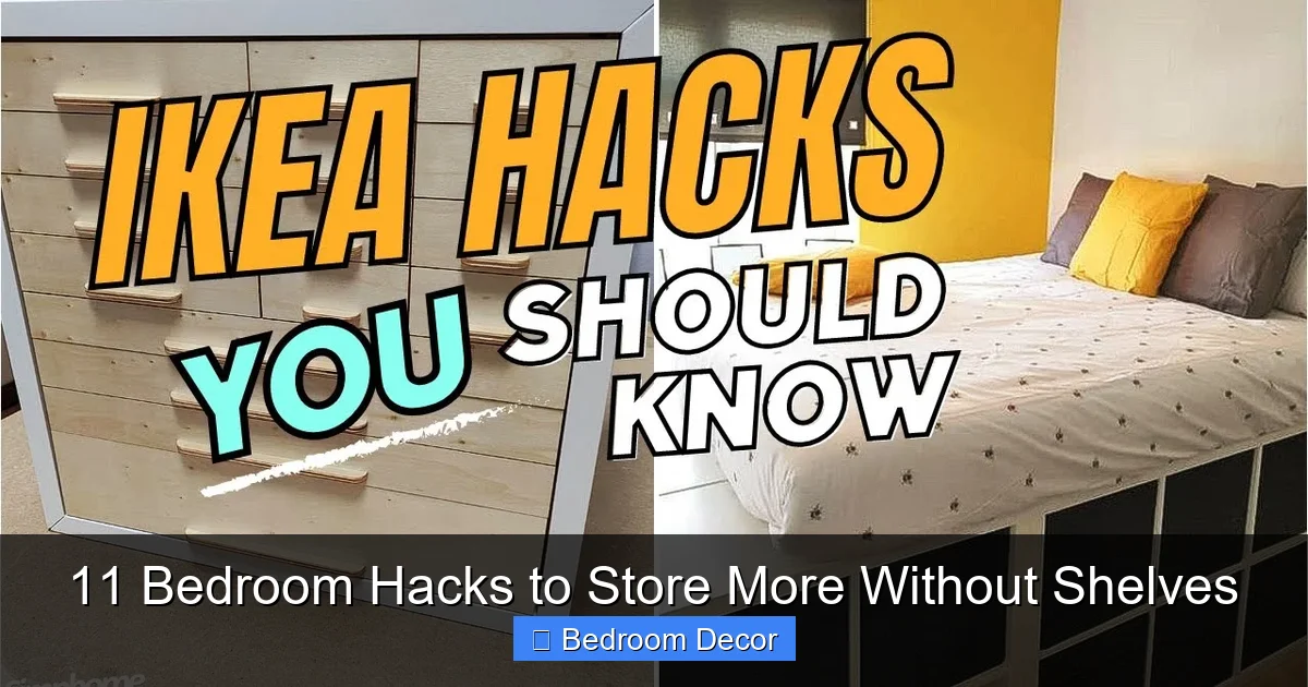 11 Bedroom Hacks to Store More Without Shelves